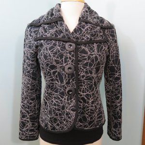 Ilusion Double Collar Black Blazer